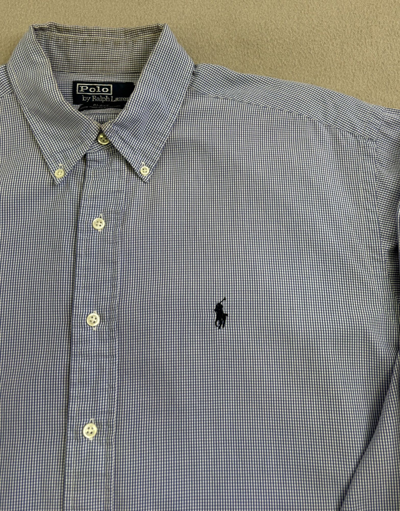 Polo Ralph Lauren Polo Ralph Lauren Blue White Checks shirt large Size US L / EU 52-54 / 3 - 6 Thumbnail