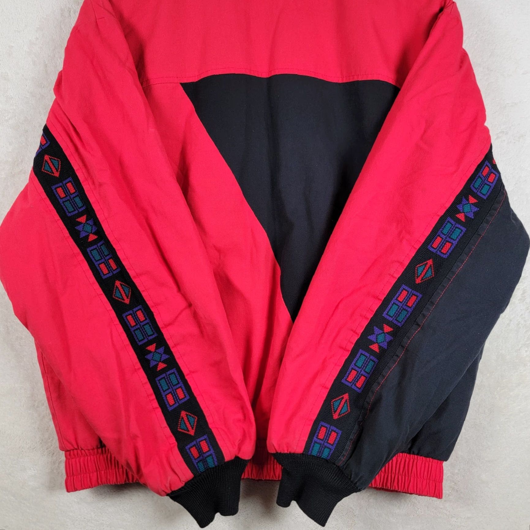 Vintage VINTAGE Saddlebrook Western Work Wear Red Blanket Lined Bomber Jacket Size Large Men Regular L Jacket Red Western 1940s 1950s 60s 70s Size US L / EU 52-54 / 3 - 4 Thumbnail