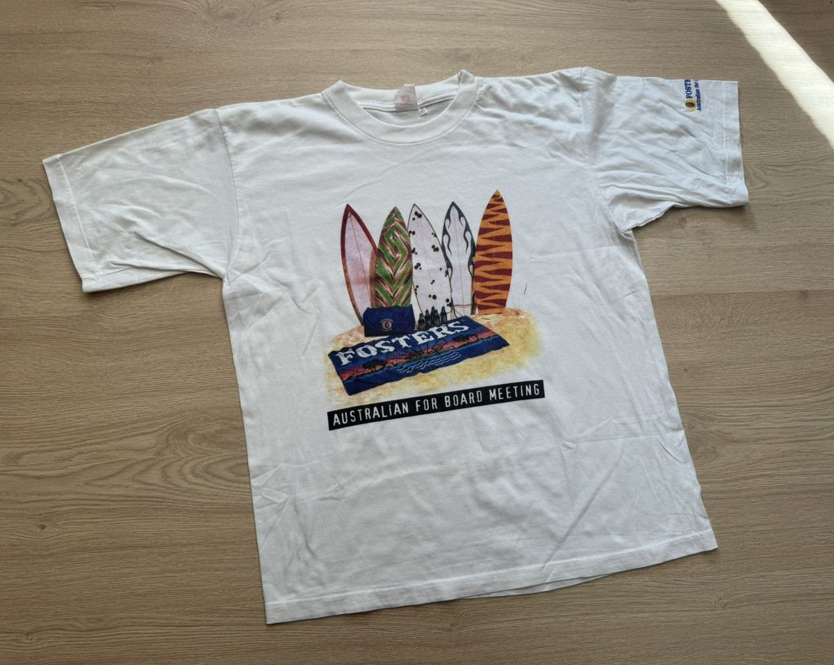 Man Made In Australia Vintage 90’s Fosters Beer Australia Surf y2k T-Shirt Size US XL / EU 56 / 4 - 1 Thumbnail