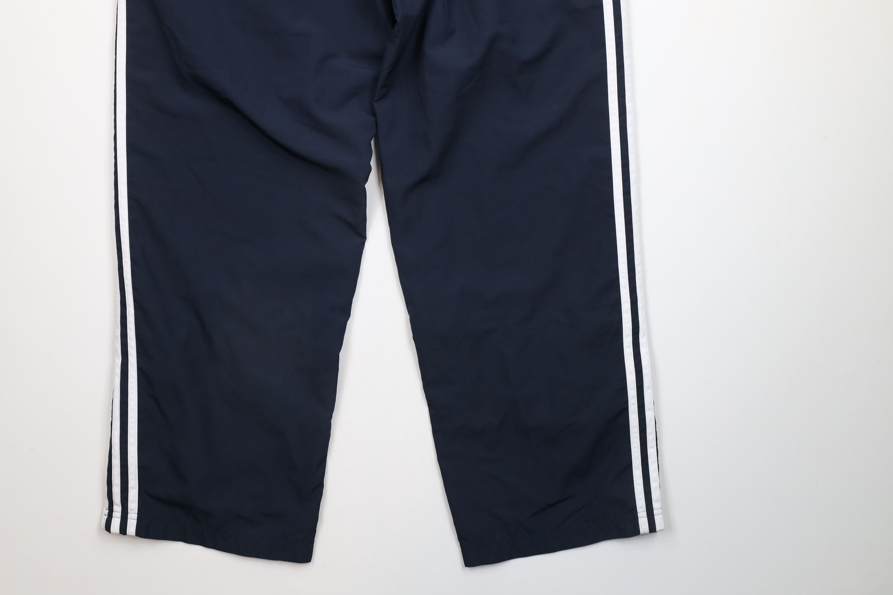 Adidas × Vintage Vintage Adidas Striped Lined Wide Leg Windbreaker Pants Size 30" / US 8 / IT 44 - 12 Thumbnail