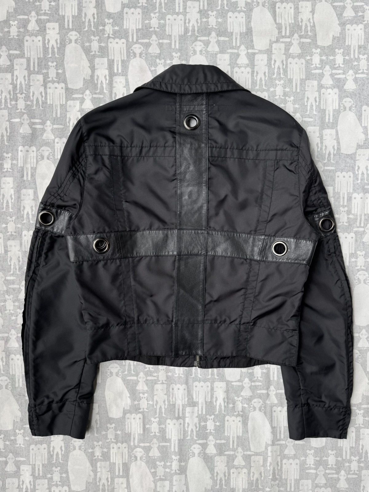 Dirk Bikkembergs Dirk Bikkembergs SS97 Metal Eyelets Nylon Cropped Jacket Size US M / EU 48-50 / 2 - 1 Thumbnail