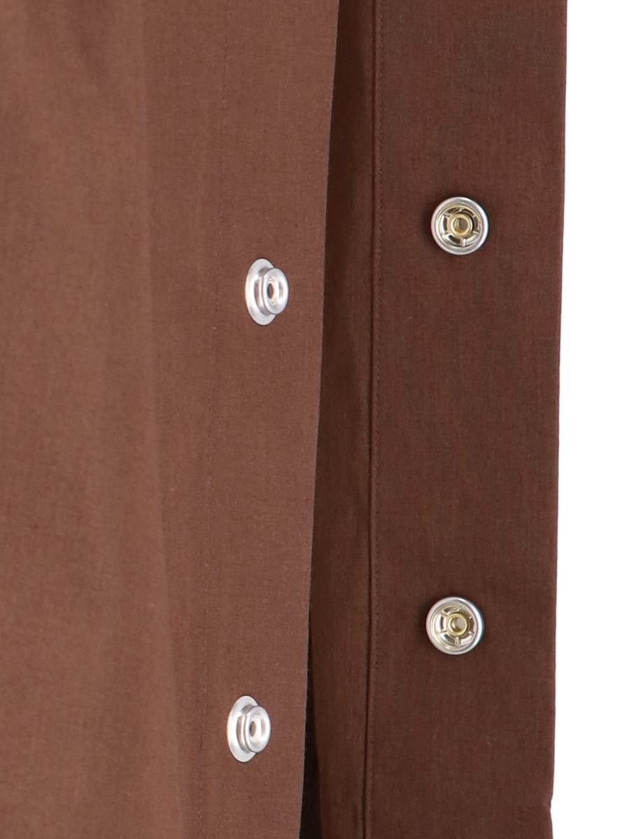 Rick Owens o1y0325 Solid Color Shirt in Chocolate Brown Size US M / EU 48-50 / 2 - 3 Thumbnail