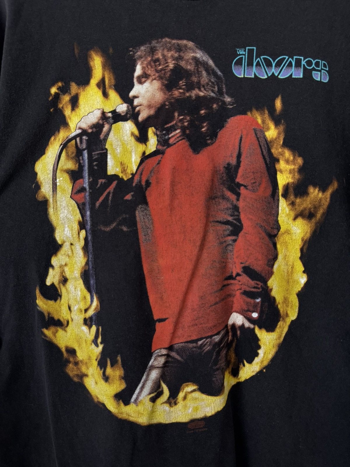 The Doors Vintage Rock Band Flame T Shirt XL