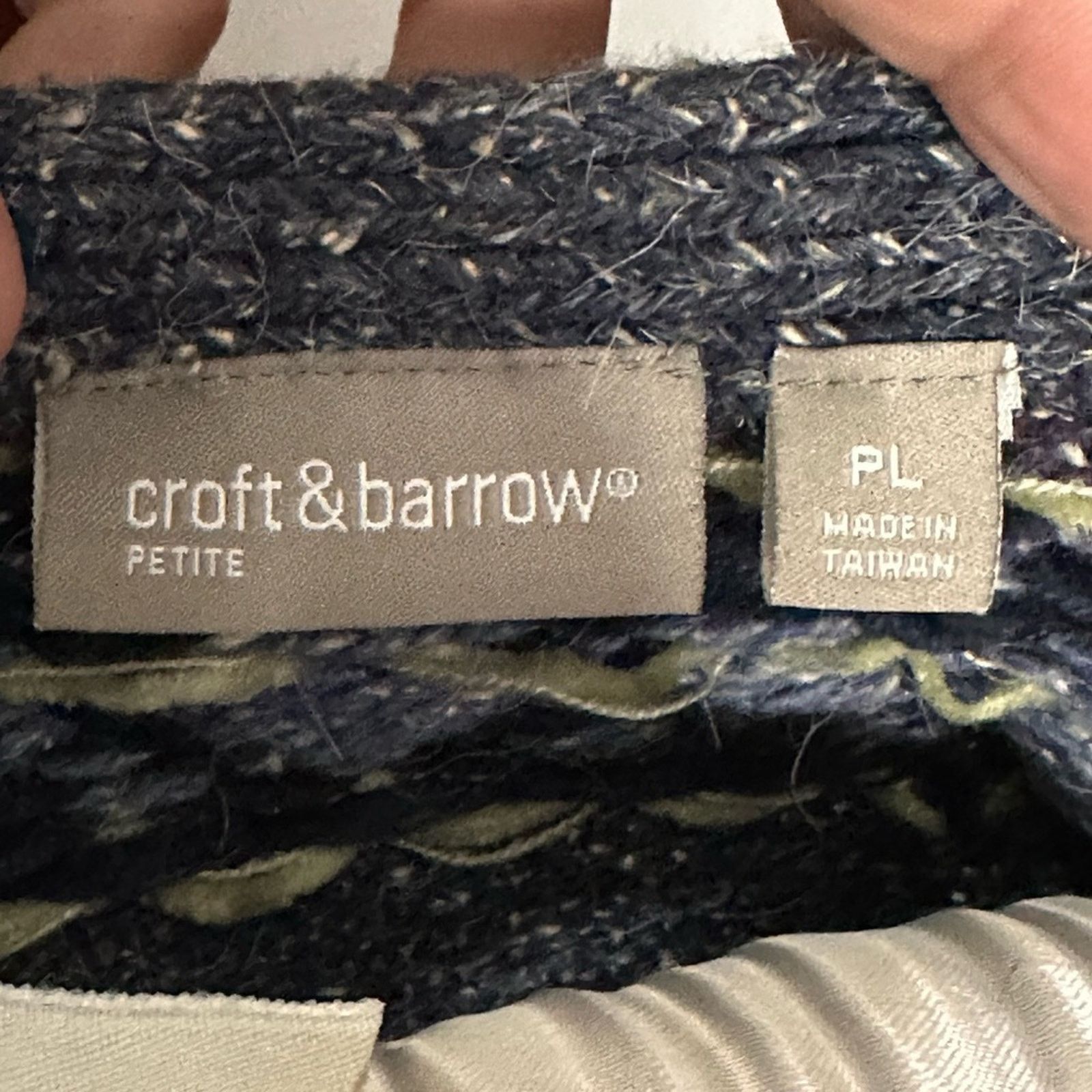 Croft & Barrow Vintage Croft & Barrow Petite Oversized Long Sleeve Cardigan Size L / US 10 / IT 46 - 3 Thumbnail