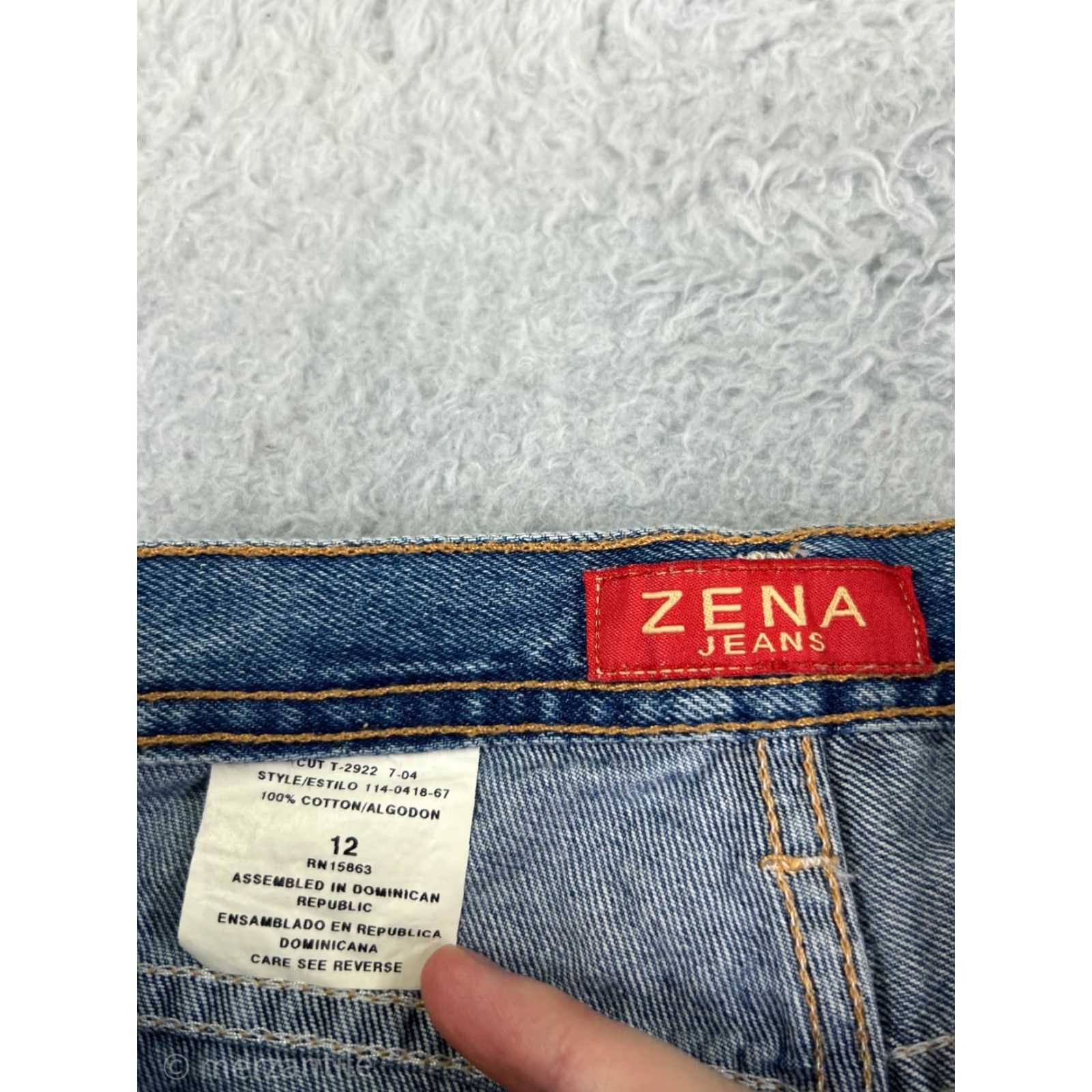 Vintage VINTAGE ZENA Jeans Womens 12 Blue Denim Bootcut 100% Cotton Y2K High Rise Size 34" / US 12 / IT 48 - 4 Thumbnail