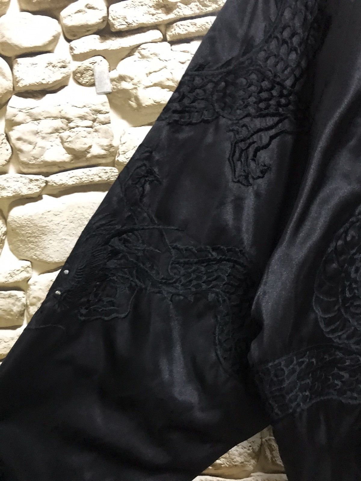 Japanese Brand × Vintage Vintage Souvenir Sukajan Black Dragon Size US L / EU 52-54 / 3 - 9 Thumbnail