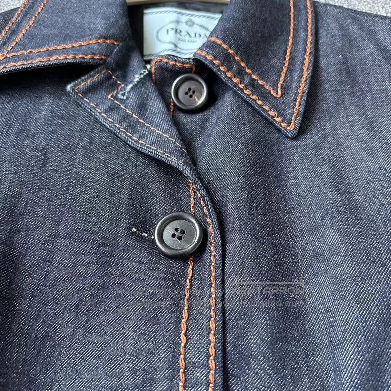 Prada Prada Denim coat Size S / US 4 / IT 40 - 3 Thumbnail
