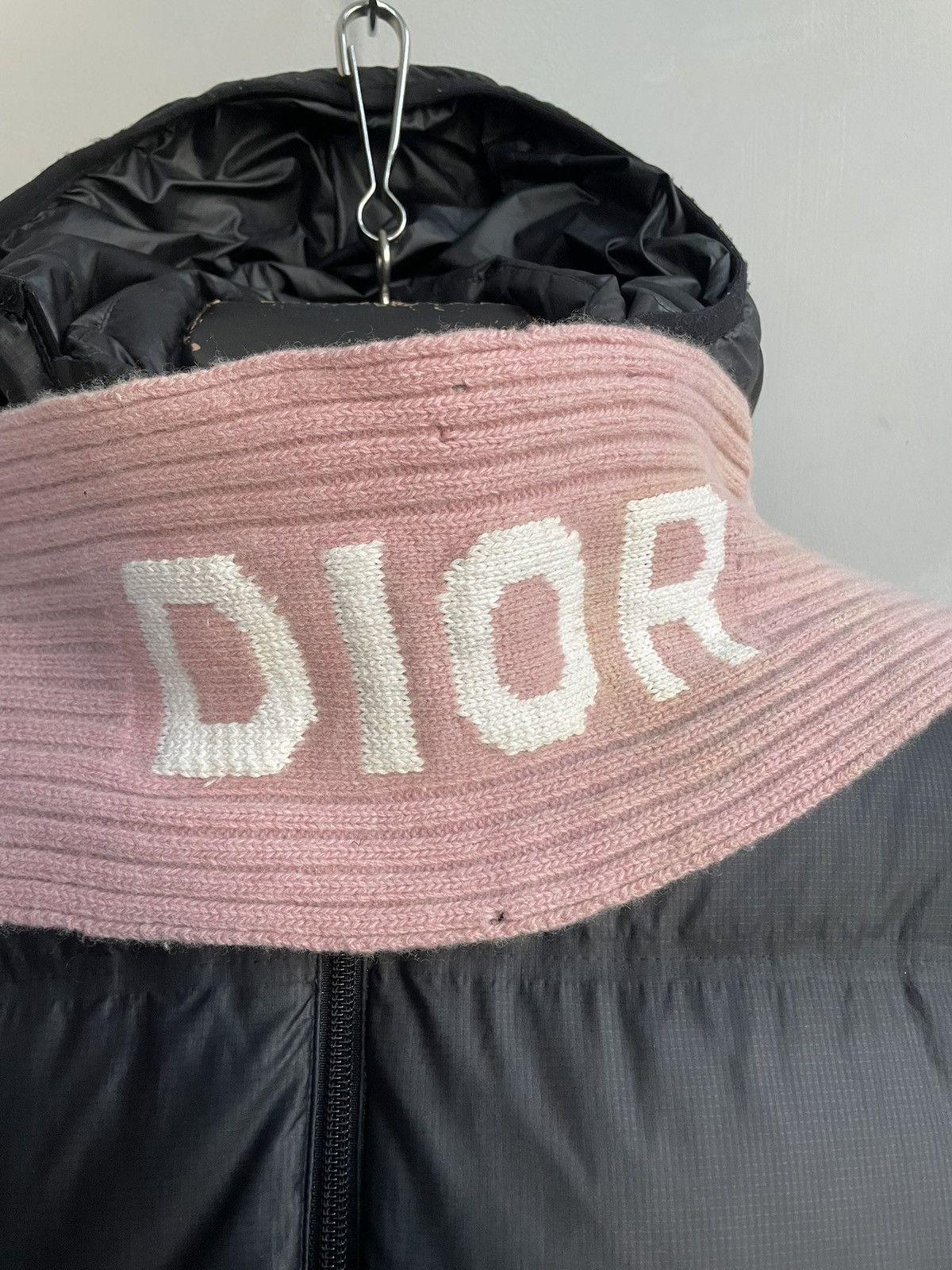 Dior Pink Dior Scarf Bigo Logo Monogram Cashmere 138cm Size ONE SIZE - 7 Thumbnail
