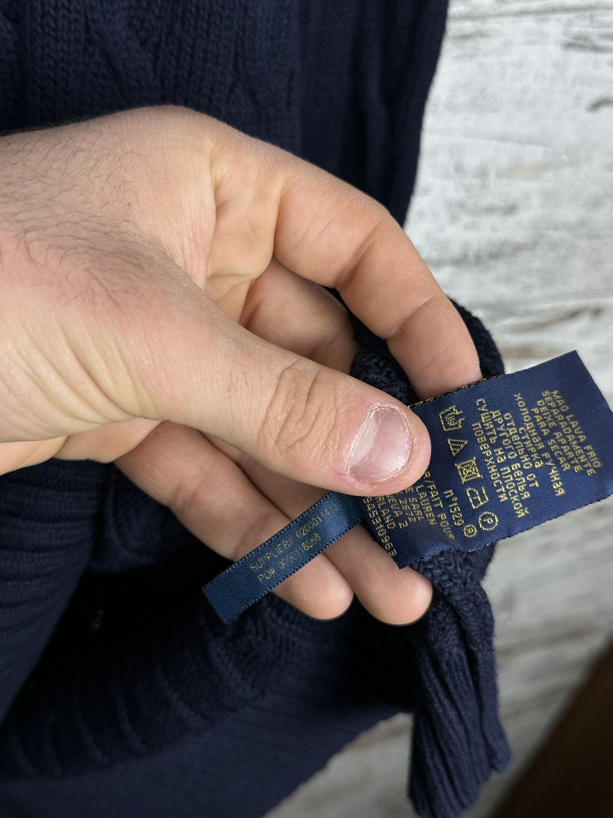 Polo Ralph Lauren × Vintage Mens Vintage Polo Ralph Lauren navy sweater old money luxury Size US XL / EU 56 / 4 - 12 Thumbnail