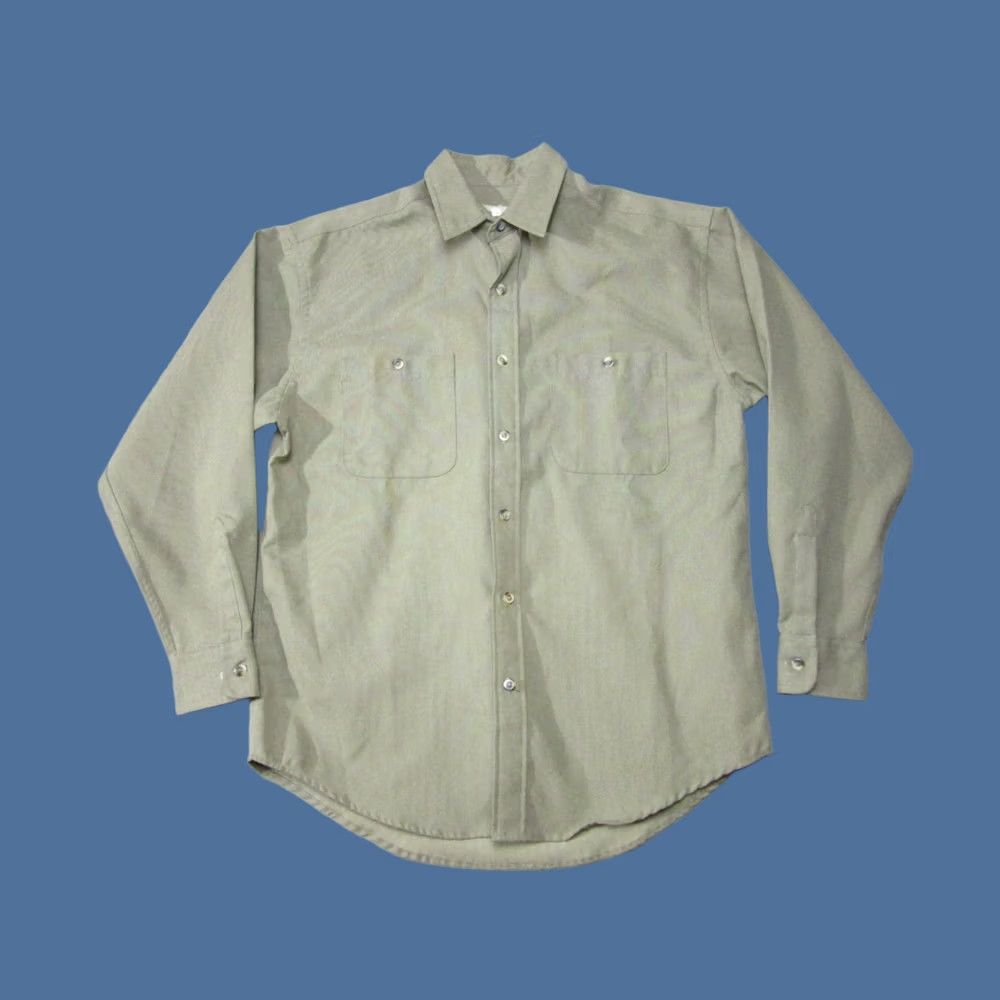 Vintage VINTAGE Sunweave Shirt Mens Medium Green Outdoor Long Sleeve Pockets Button Up Blind? Size US M / EU 48-50 / 2 - 1 Thumbnail