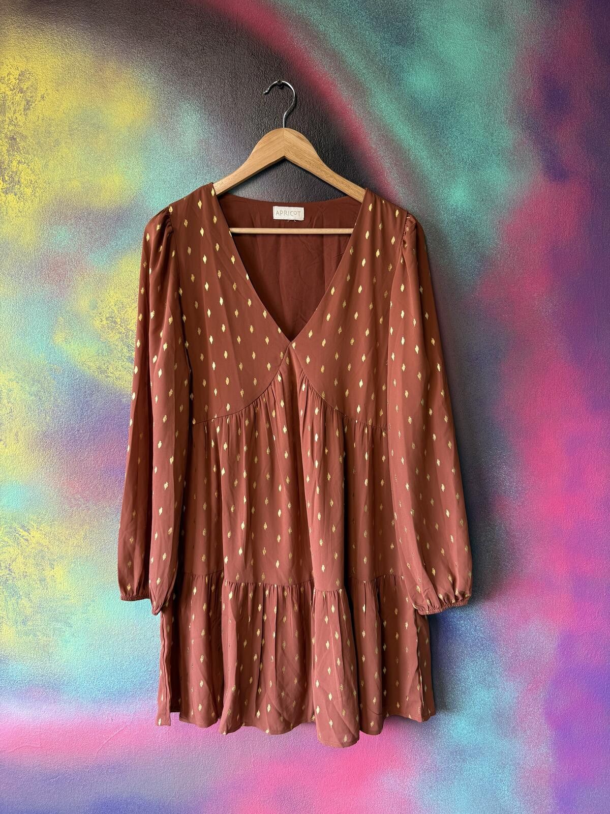 Other Apricot dress Size: 12 Size M / US 6-8 / IT 42-44 - 1 Thumbnail