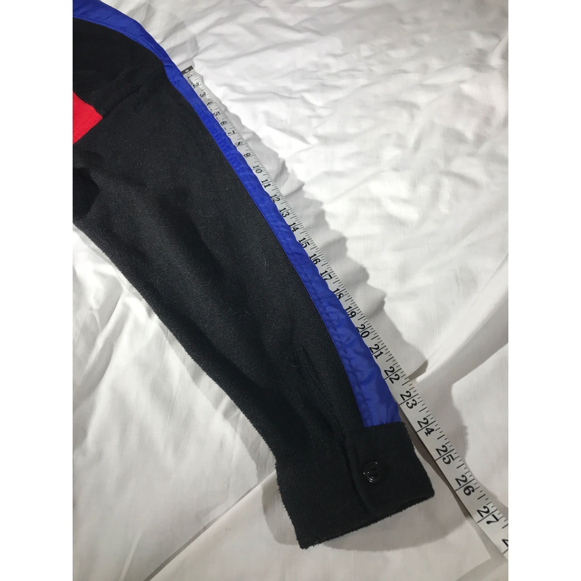 Vintage Polo Sport Men's Red/Black/Blue Fleece Poly Button Shacket Size US XL / EU 56 / 4 - 8 Thumbnail