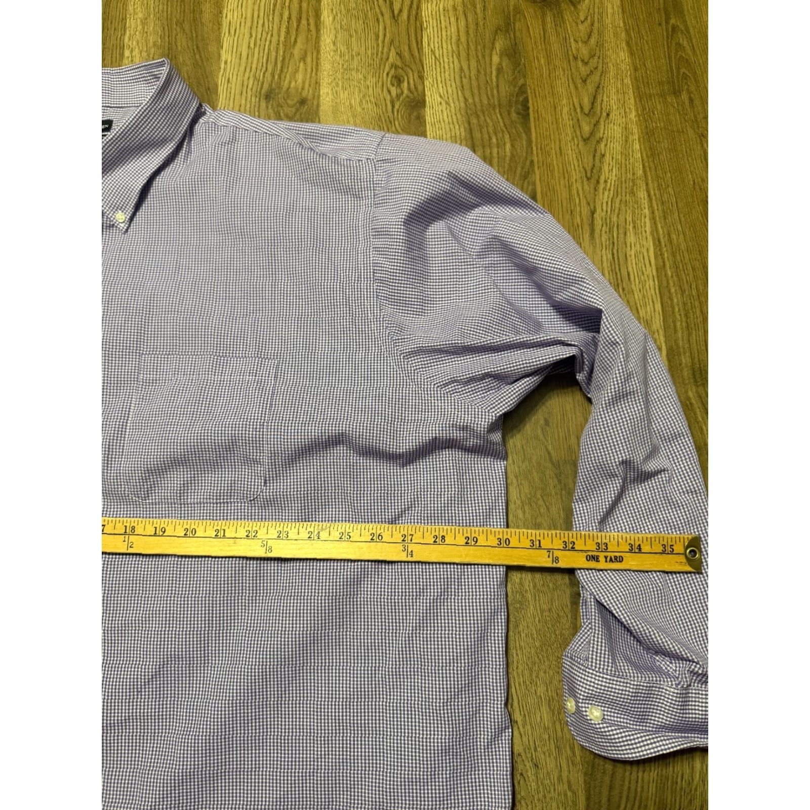 Van Heusen Van Heusen Shirt Mens 19.5-20 36/37 3XL Button Up Purple White Regular Fit Size US XXL / EU 58 / 5 - 7 Thumbnail