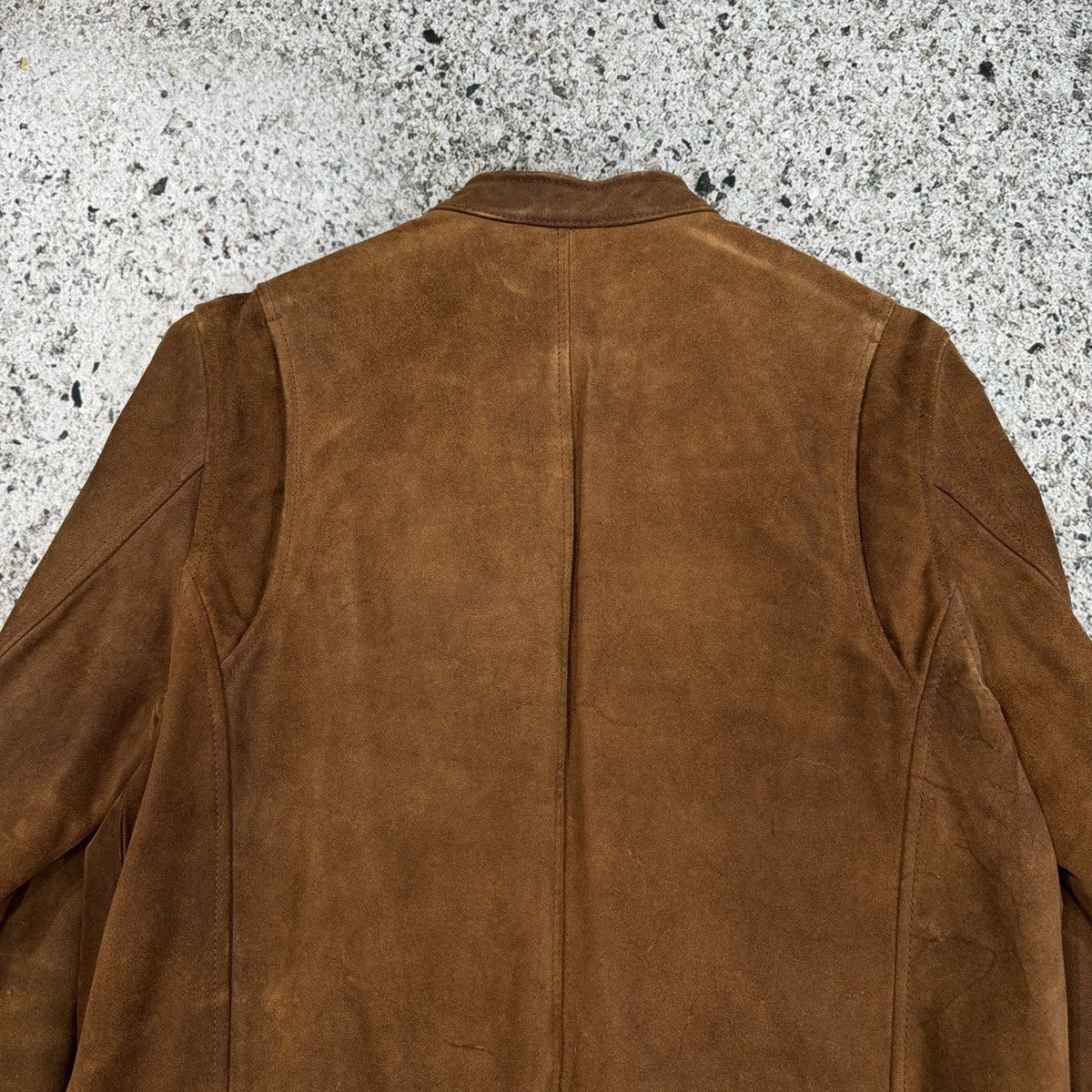Levi's Vintage Levi's Cognac Brown Suede Cafe Racer Jacket Size US M / EU 48-50 / 2 - 25 Thumbnail