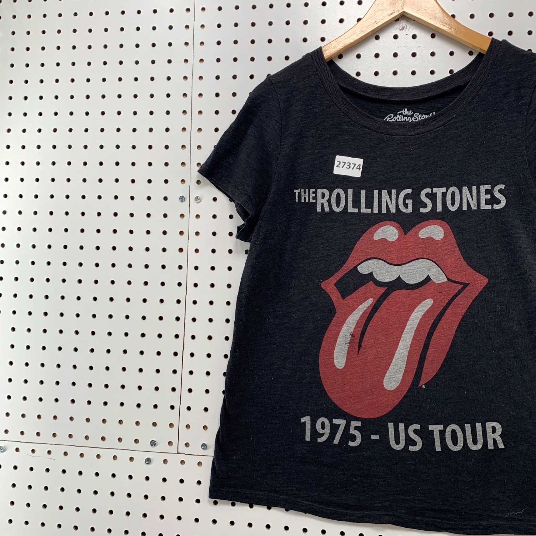 Vintage The rolling Stones Shirt Black Womens M 1975 Tour Graphic Band 19.5x23.5 Size M / US 6-8 / IT 42-44 - 3 Thumbnail