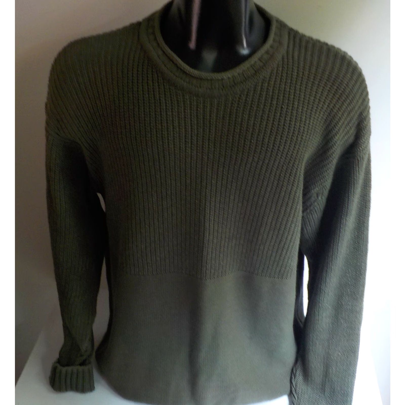 Vintage VINTAGE Columbia 100% Cotton Rollneck Army Green Pullover Sweater XL Men Regular Knit Pullover Mens Size XL Green Army 90s Size US XL / EU 56 / 4 - 2 Thumbnail