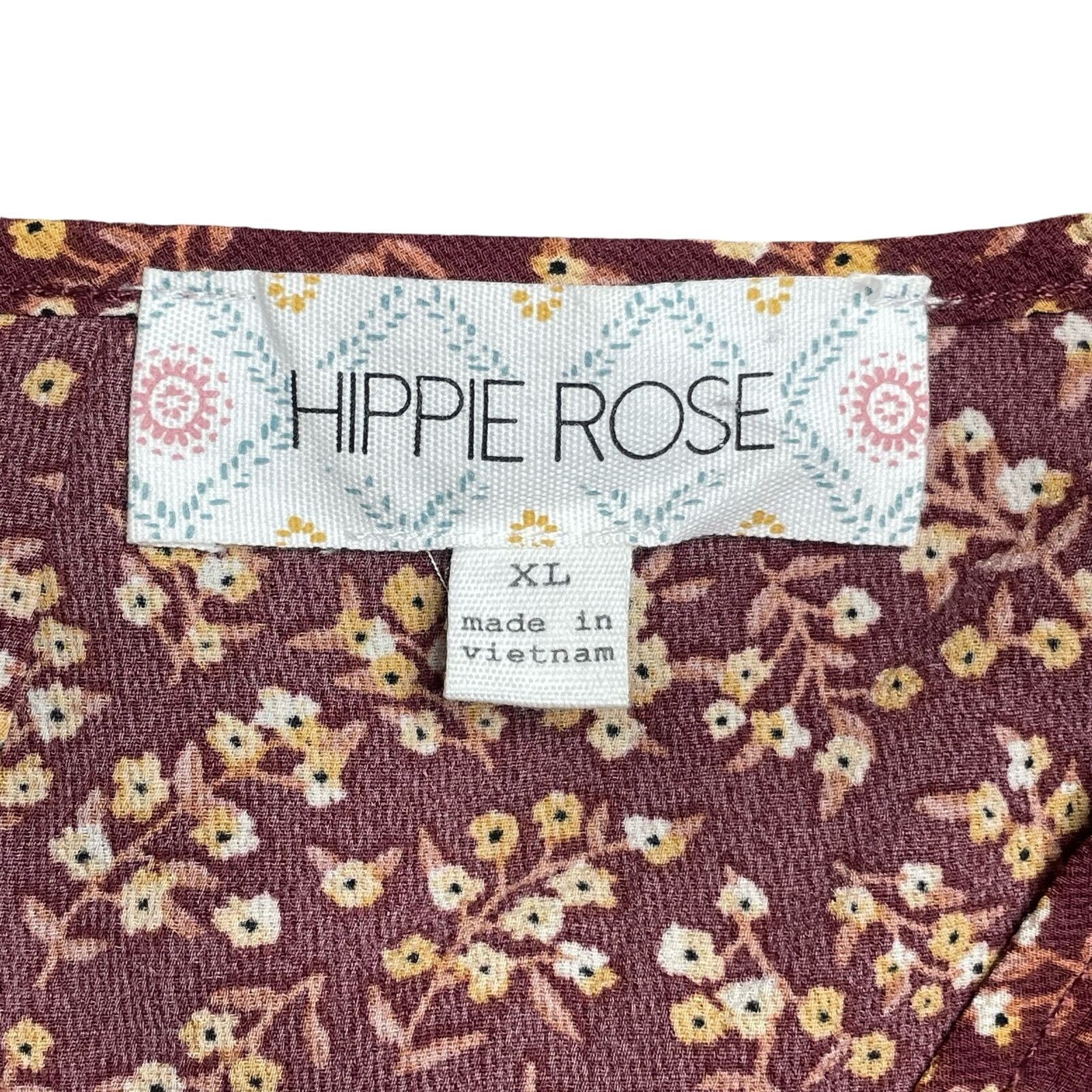 Other NWOT Hippie Rose Floral Blouse Size XL / US 12-14 / IT 48-50 - 2 Thumbnail