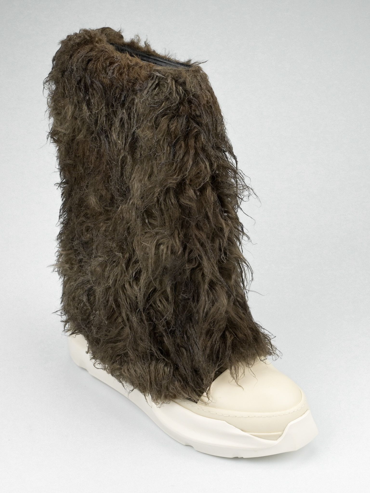 Rick Owens Drkshdw Faux-Fur Abstract Boots Size US 11 / EU 44 - 13 Thumbnail