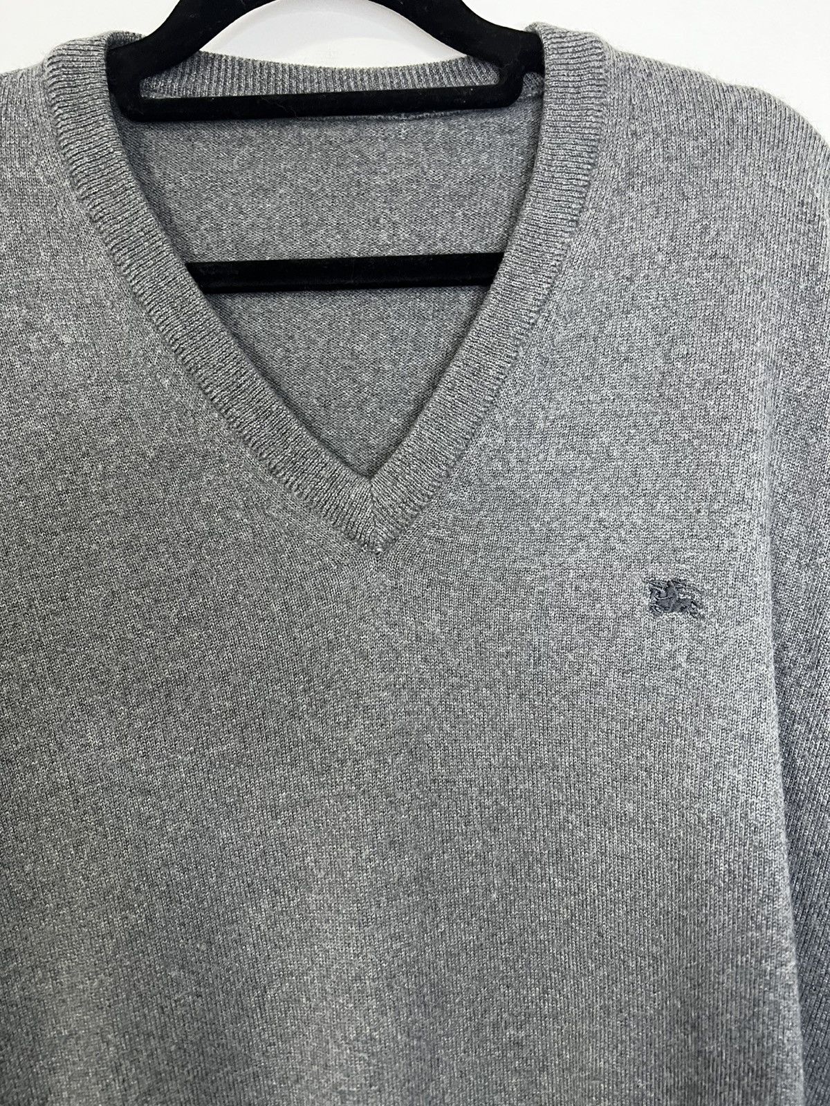 Burberry Grey wool jersey burberry sweater M Size US L / EU 52-54 / 3 - 3 Thumbnail
