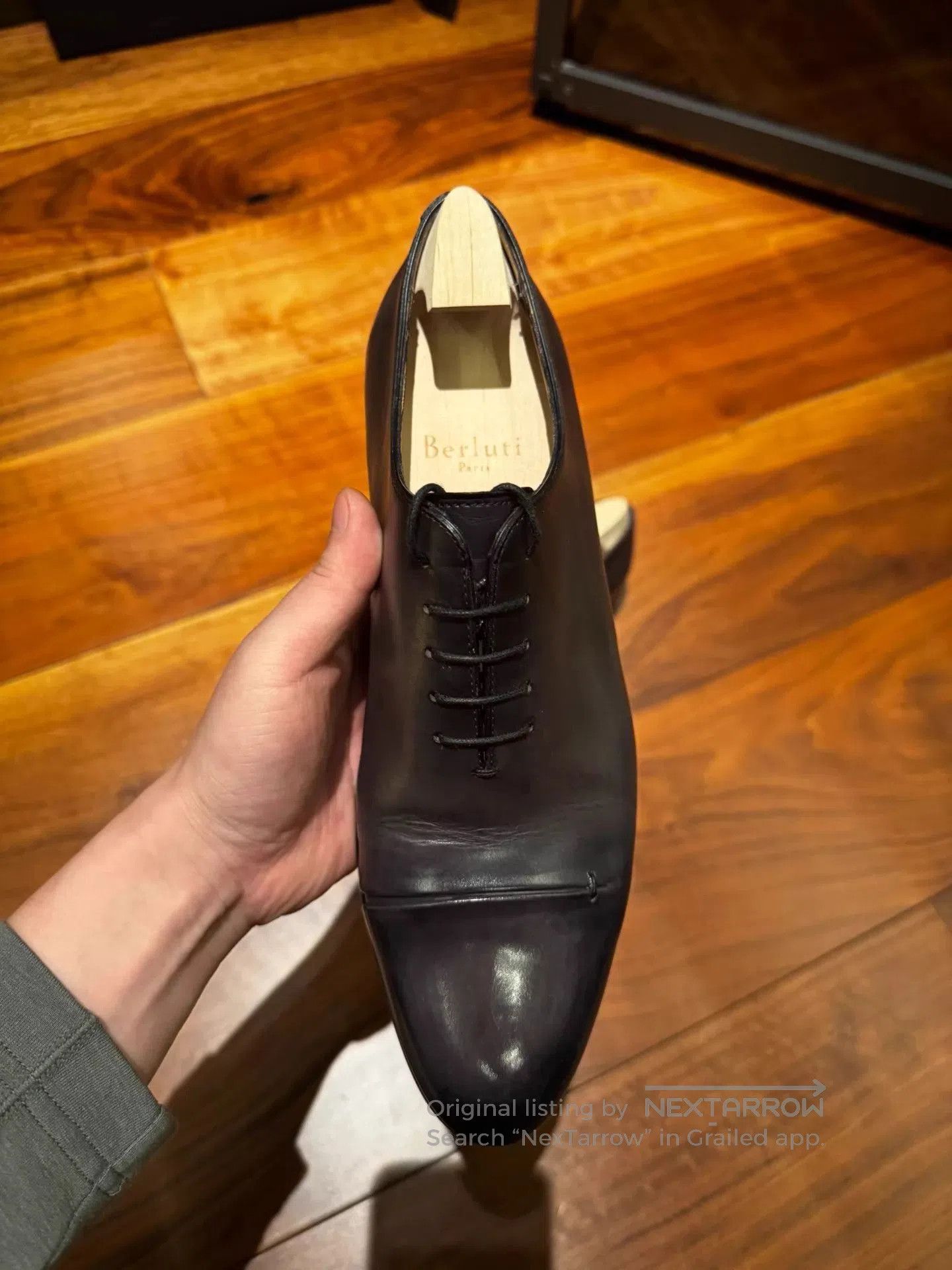 Black Formal Lace-Up Shoes Size 5.5.