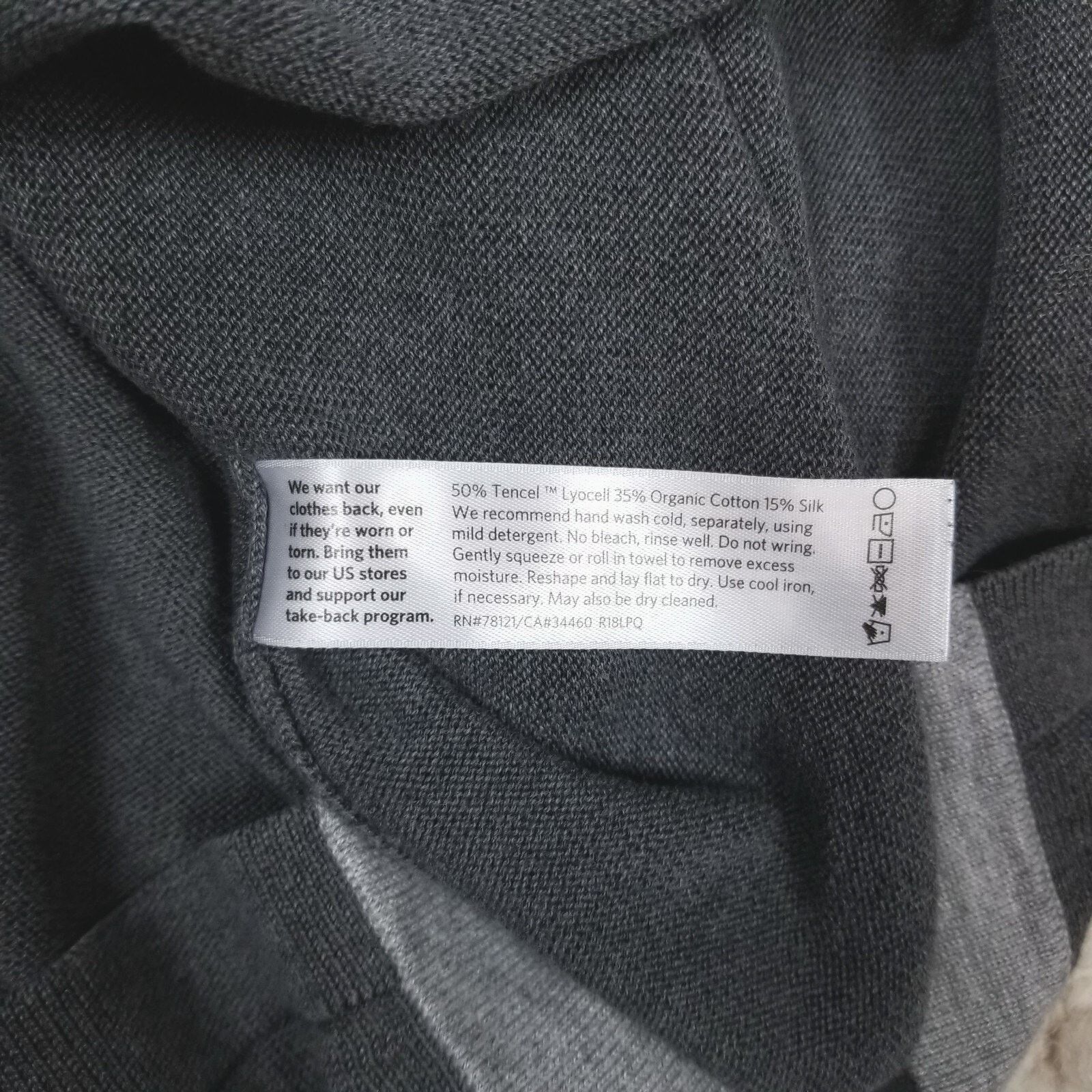 Eileen Fisher Eileen Fisher Silk Blend Colorblock Sweater Tunic Gray XS Size XS / US 0-2 / IT 36-38 - 9 Thumbnail