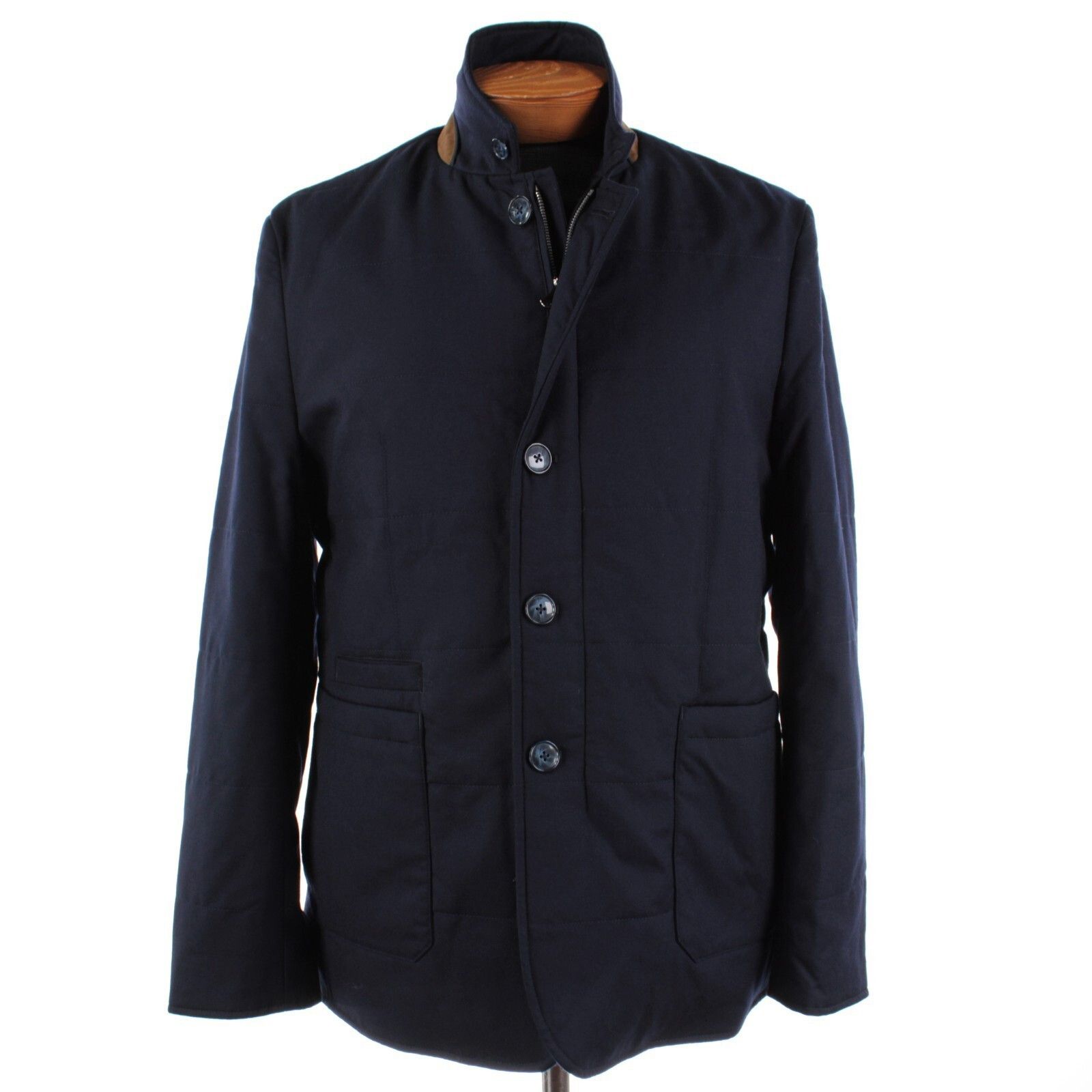 Zanella Zanella Coat Size L US In Blue Wool Size US L / EU 52-54 / 3 - 1 Thumbnail