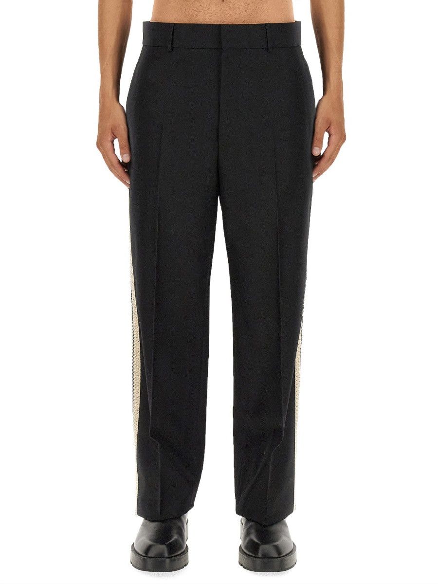 Palm Angels PALM ANGELS PANTS WITH LOGO BAND - BLACK Size US 32 / EU 48 - 1 Thumbnail