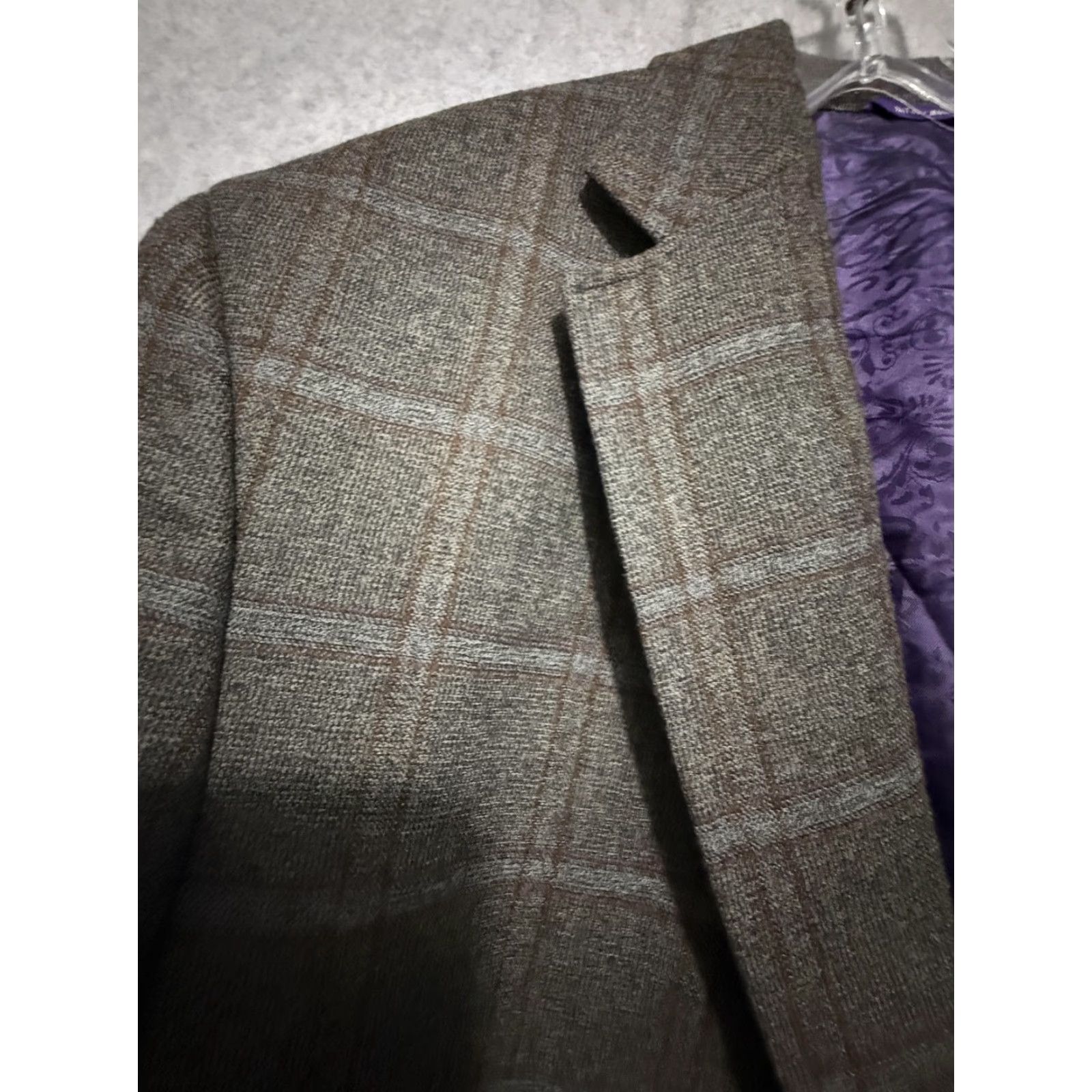 Ted Baker Ted Baker Endurance Blazer Sport Coat Mens 48 Brown Wool Check Canada Jacket Size 48R - 2 Thumbnail