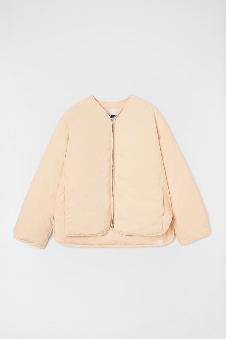 Jil Sander o1w1db10825 Down Jacket in Beige Size L / US 10 / IT 46 - 1 Thumbnail
