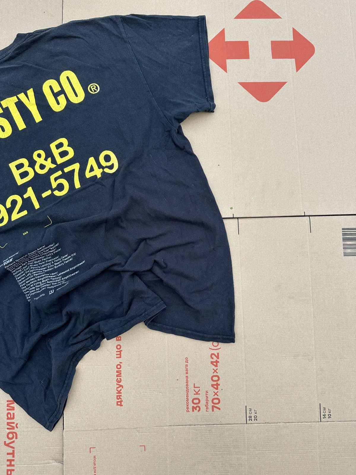 Japanese Brand Post Malone Posty Co 2018 Tour Tee Black B&B L Size US L / EU 52-54 / 3 - 12 Thumbnail