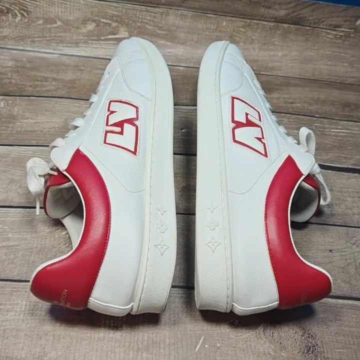 Louis Vuitton Louis Vuitton Luxembourg Casual Sneakers in White Red -2508 Size US 9.5 / EU 42-43 - 4 Thumbnail