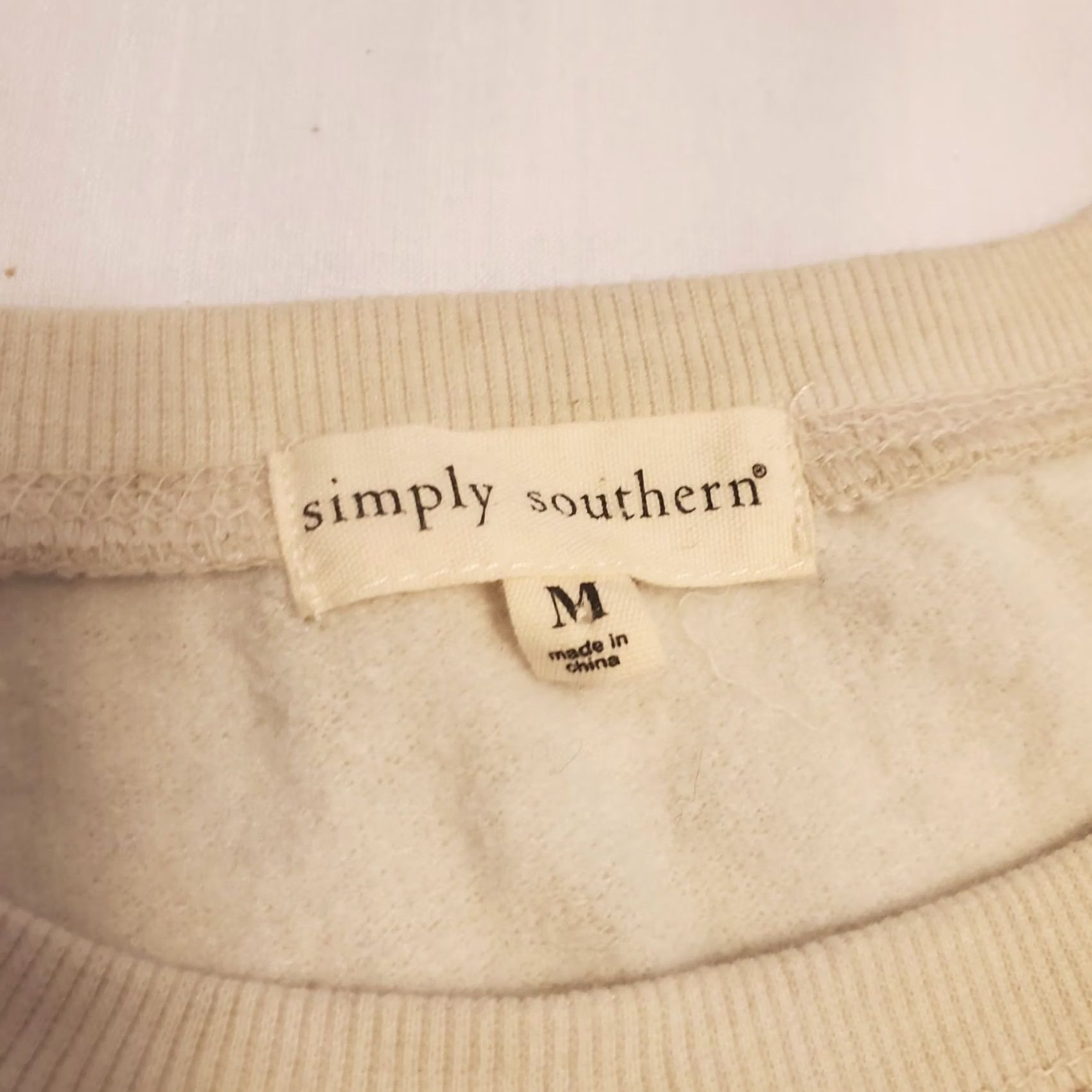 Logo 7 Simply Southern Classic Logo Sweatshirt Medium White Purple Crew Long Sleeve Size M / US 6-8 / IT 42-44 - 7 Thumbnail