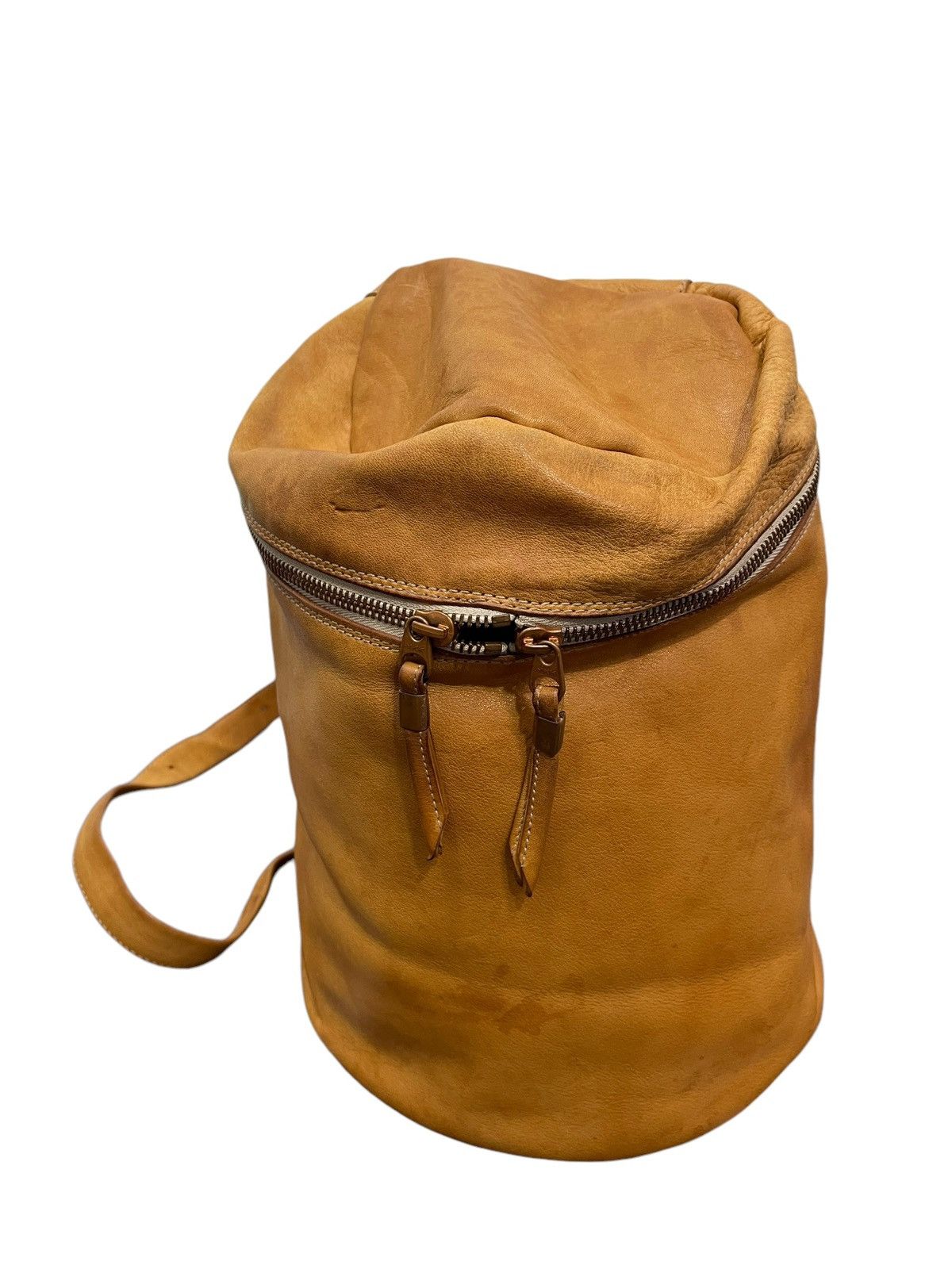 Yohji Yamamoto Full Leather Patina Y’saccs Cross Body Bag 4🟩 Size ONE SIZE - 5 Thumbnail