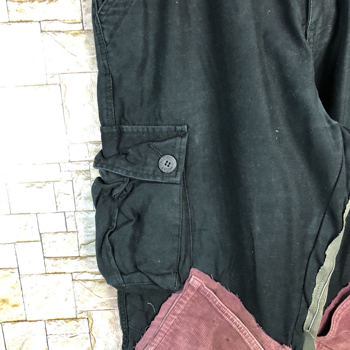 Japanese Brand Matchstick Black Cargo Multipocket Pants #A145 Size US 34 / EU 50 - 10 Thumbnail