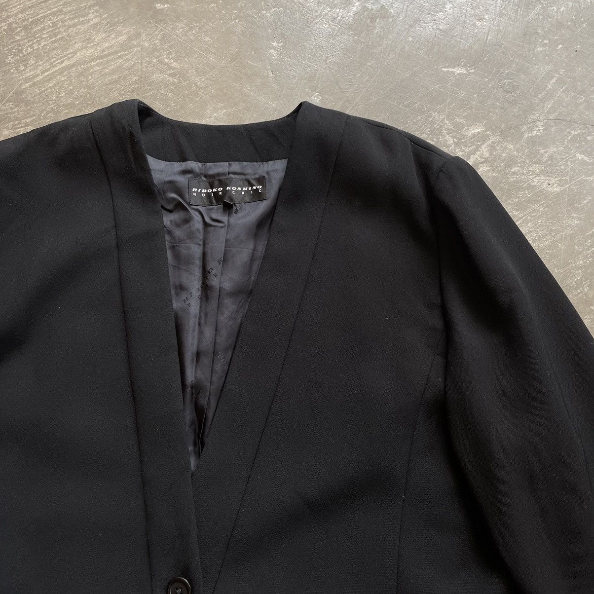 Hiroko Koshino Homme × Vintage Hiroko Koshino Noir Chic Vintage Kimono Style Size L / US 10 / IT 46 - 3 Thumbnail