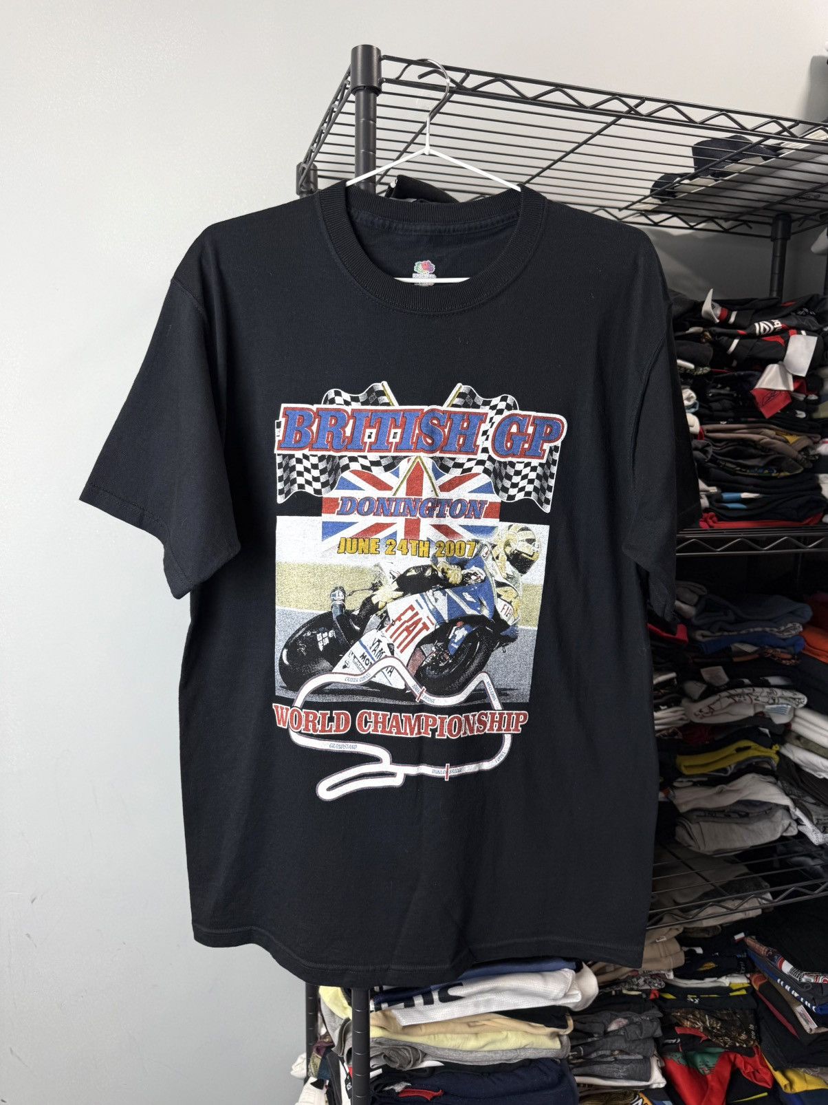 Vintage Vintage 2007 British GP World Championship Racing T Shirt Size US M / EU 48-50 / 2 - 1 Thumbnail
