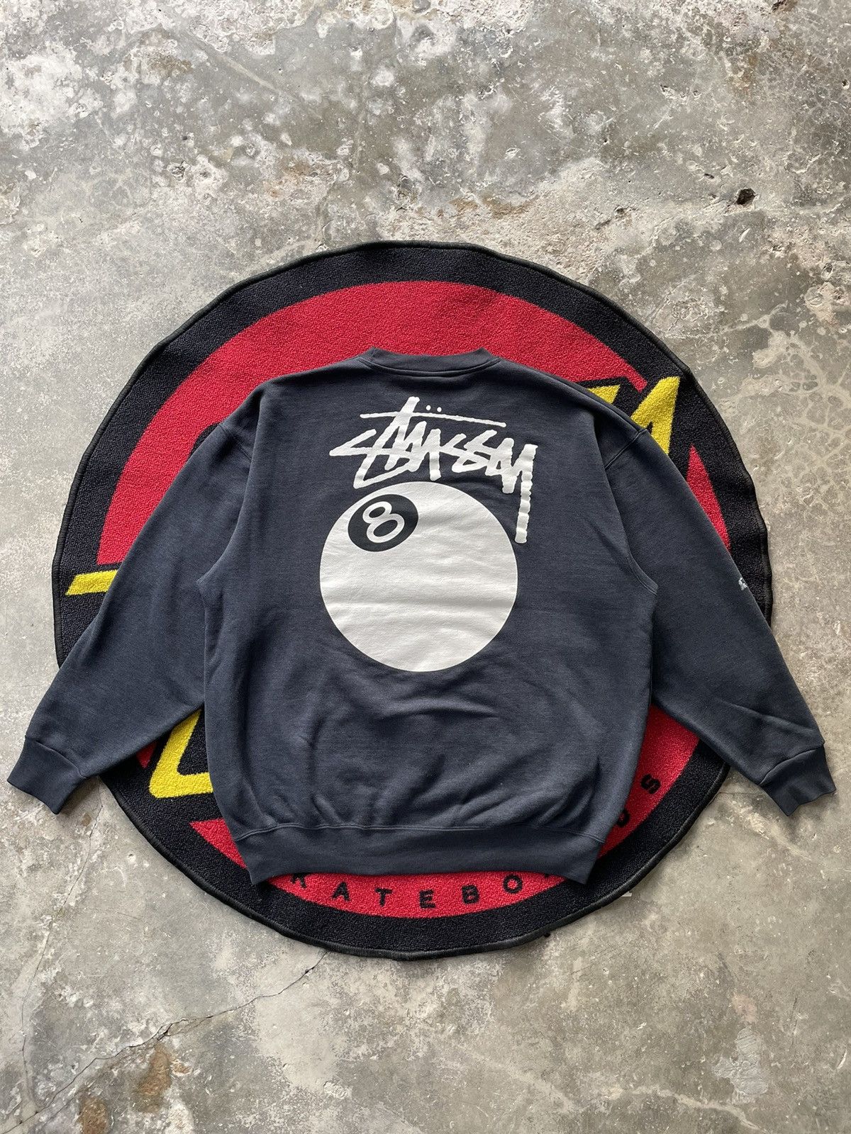 Stussy × Vintage Vintage Stussy 8 Ball Sweatshirt Size US L / EU 52-54 / 3 - 4 Thumbnail
