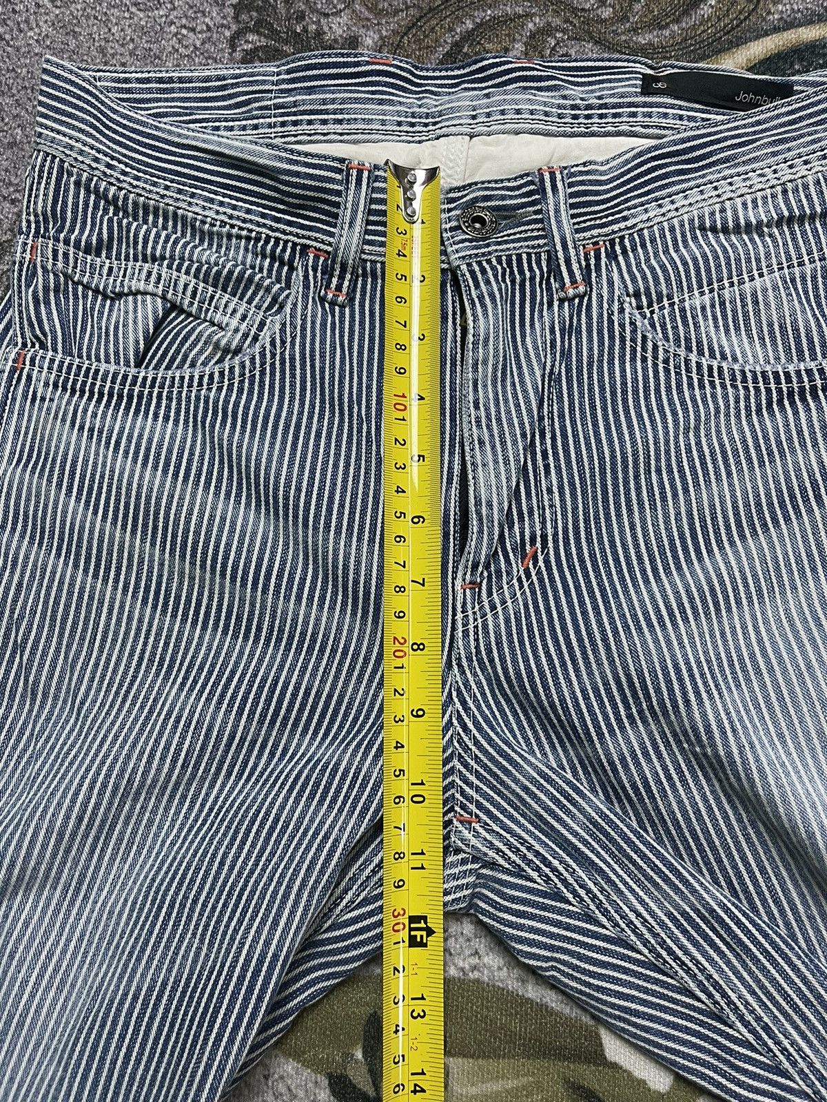 Japanese Brand × Johnbull Vintage John Bull Carpenter Stripe Denim Pant Size US 30 / EU 46 - 14 Thumbnail