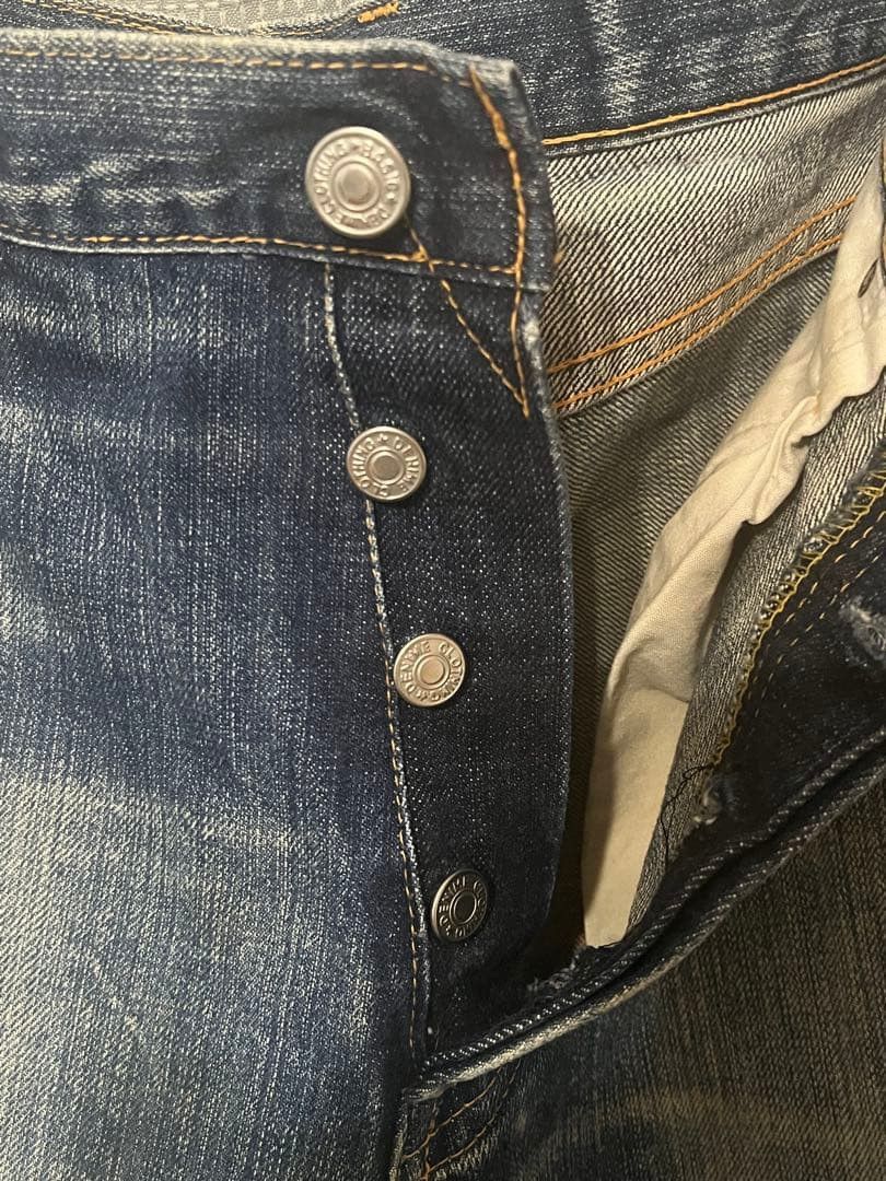 Japanese Brand Vintage Japanese Brand Faded Blue Wash Distressed Jeans Size US 30 / EU 46 - 8 Thumbnail