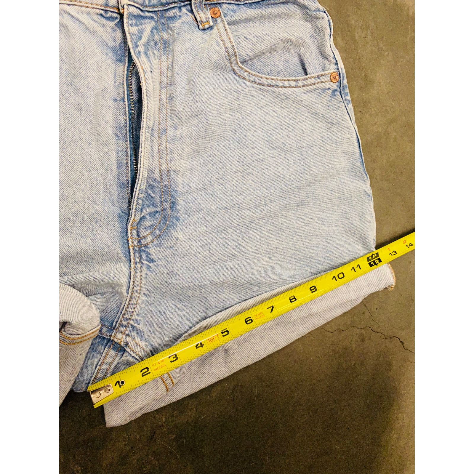 Zara ZARA Light Denim High Rise Mom Straight Jeans Vintage Shorts Size 30" / US 8 / IT 44 - 11 Thumbnail