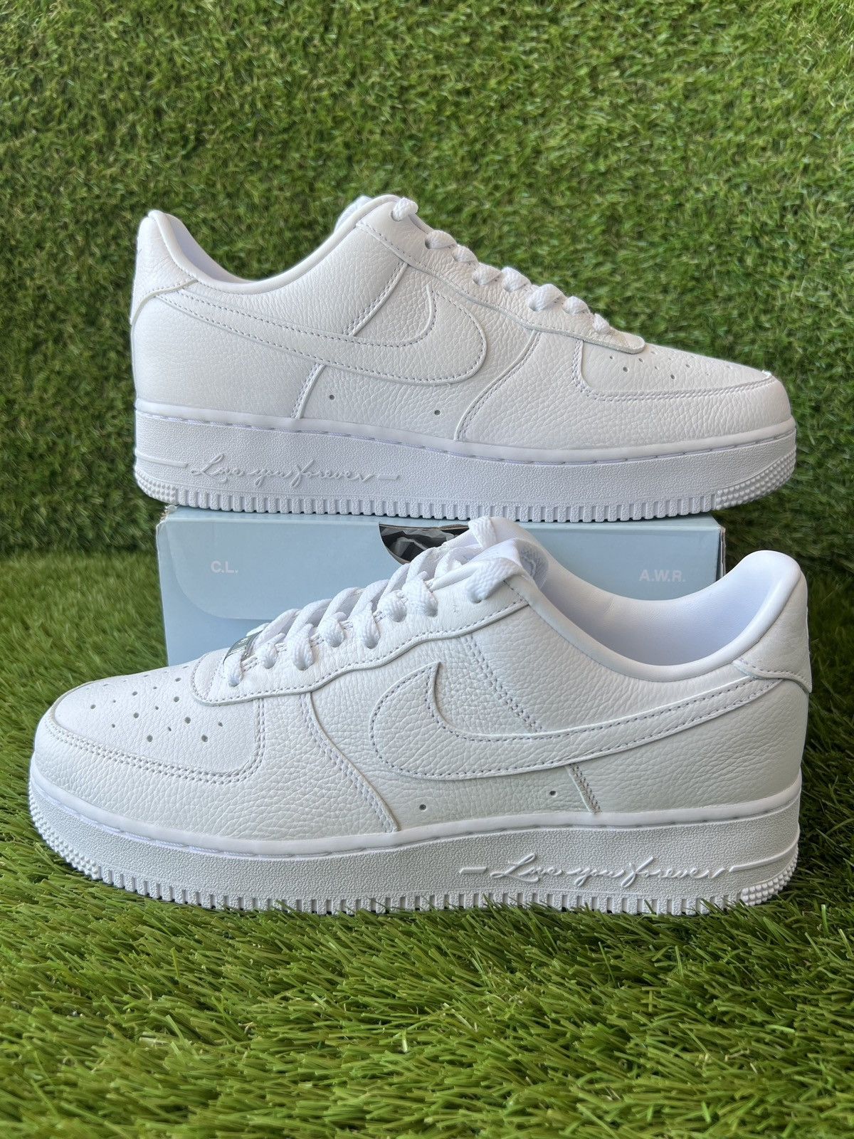 image of Drake x Nike Air Force 1 X Nocta Low Certified Lover Boy Shoes in White, Men's (Size 10)