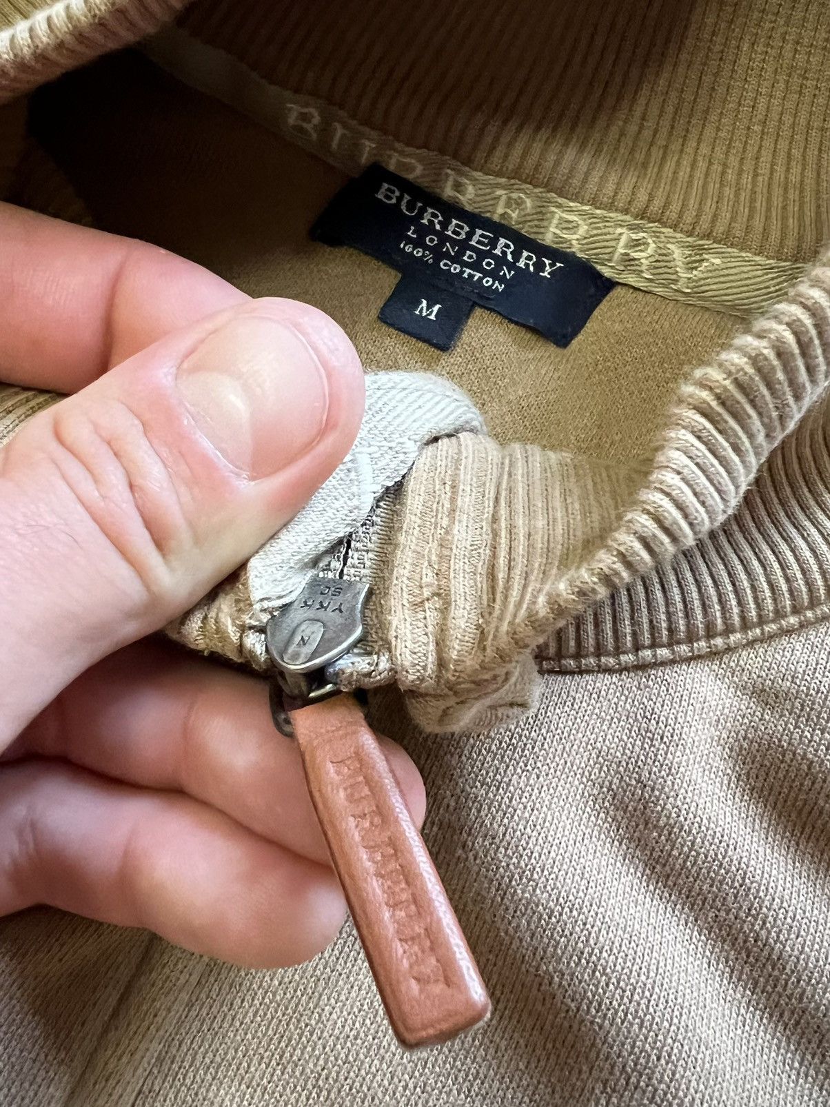 Burberry × Designer Burberry London 1/4 zip sweatshirt luxury vintage Size US M / EU 48-50 / 2 - 9 Thumbnail