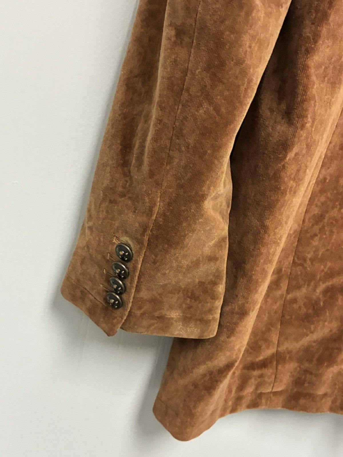 John Varvatos Double Breasted Velvet Coat Jacket EU 56 USA 46 Size US XL / EU 56 / 4 - 13 Thumbnail