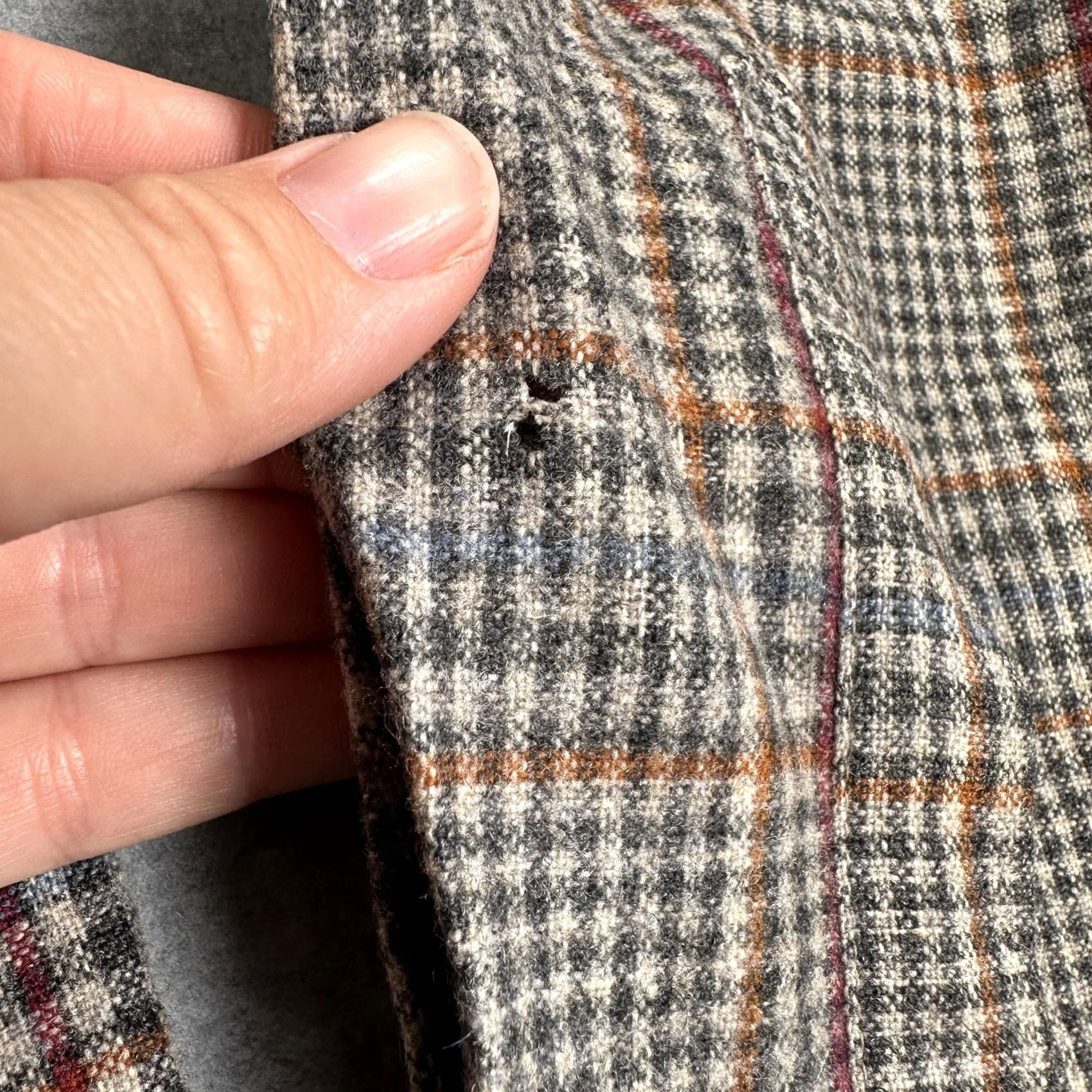 Vintage Christopher Hayes Shirt Mens L Gray Plaid Wool Lined Button Front Casual Size US L / EU 52-54 / 3 - 5 Thumbnail