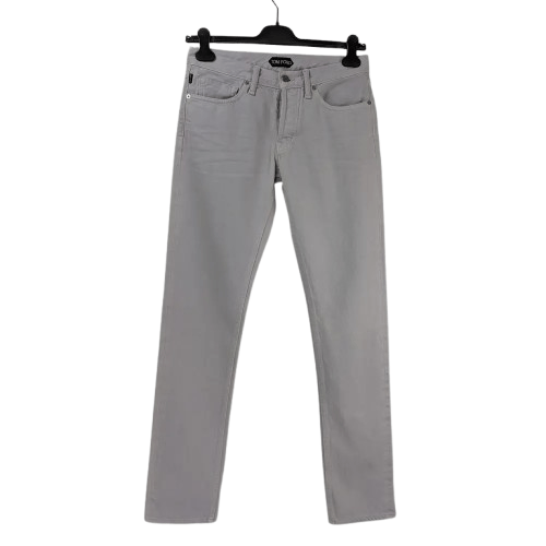 Tom Ford o1rshd1 Slim Denim Jeans in Dirty White Size US 30 / EU 46 - 1 Thumbnail