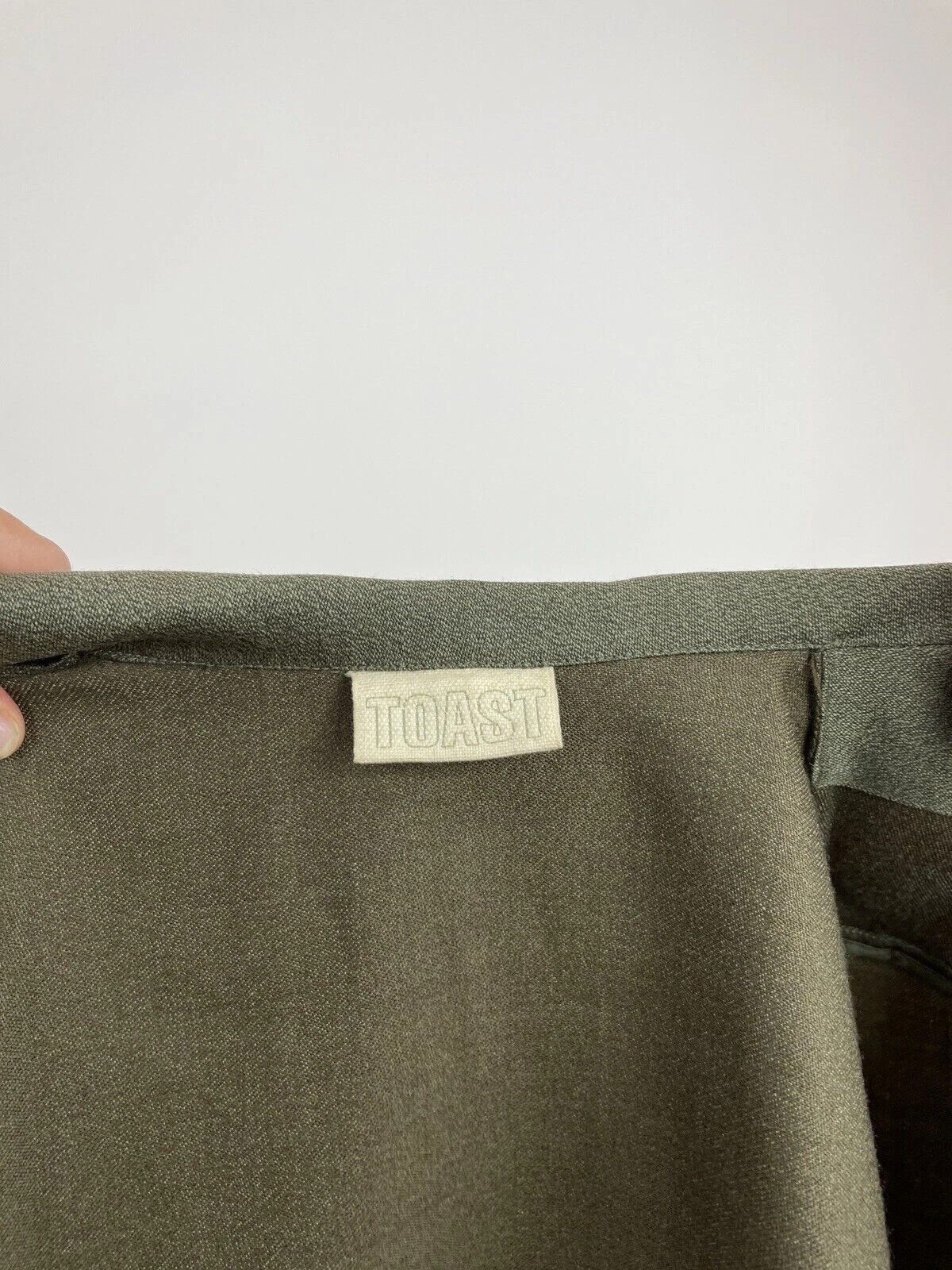 Vintage TOAST IN ARMY GREEN MILITARY WOOL BLAZER JACKET WOMENS Size L / US 10 / IT 46 - 11 Thumbnail