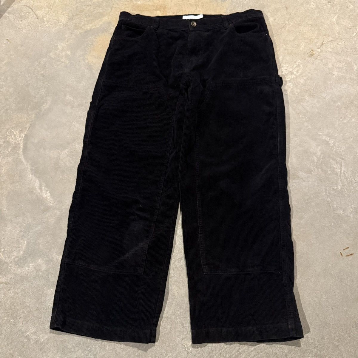 Vintage 2000s Faded Corduroy Double Knee Carpenter Pants ERD Grunge Size US 38 / EU 54 - 2 Thumbnail