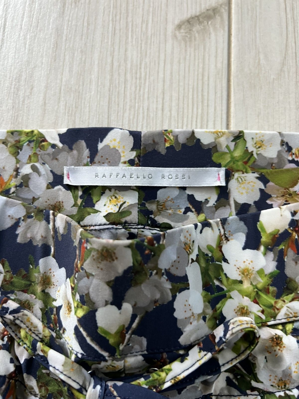 Vintage Raffaello Rossi Women’s Slim Fit Floral 36 Size Size 36" / US 14 / IT 50 - 6 Thumbnail