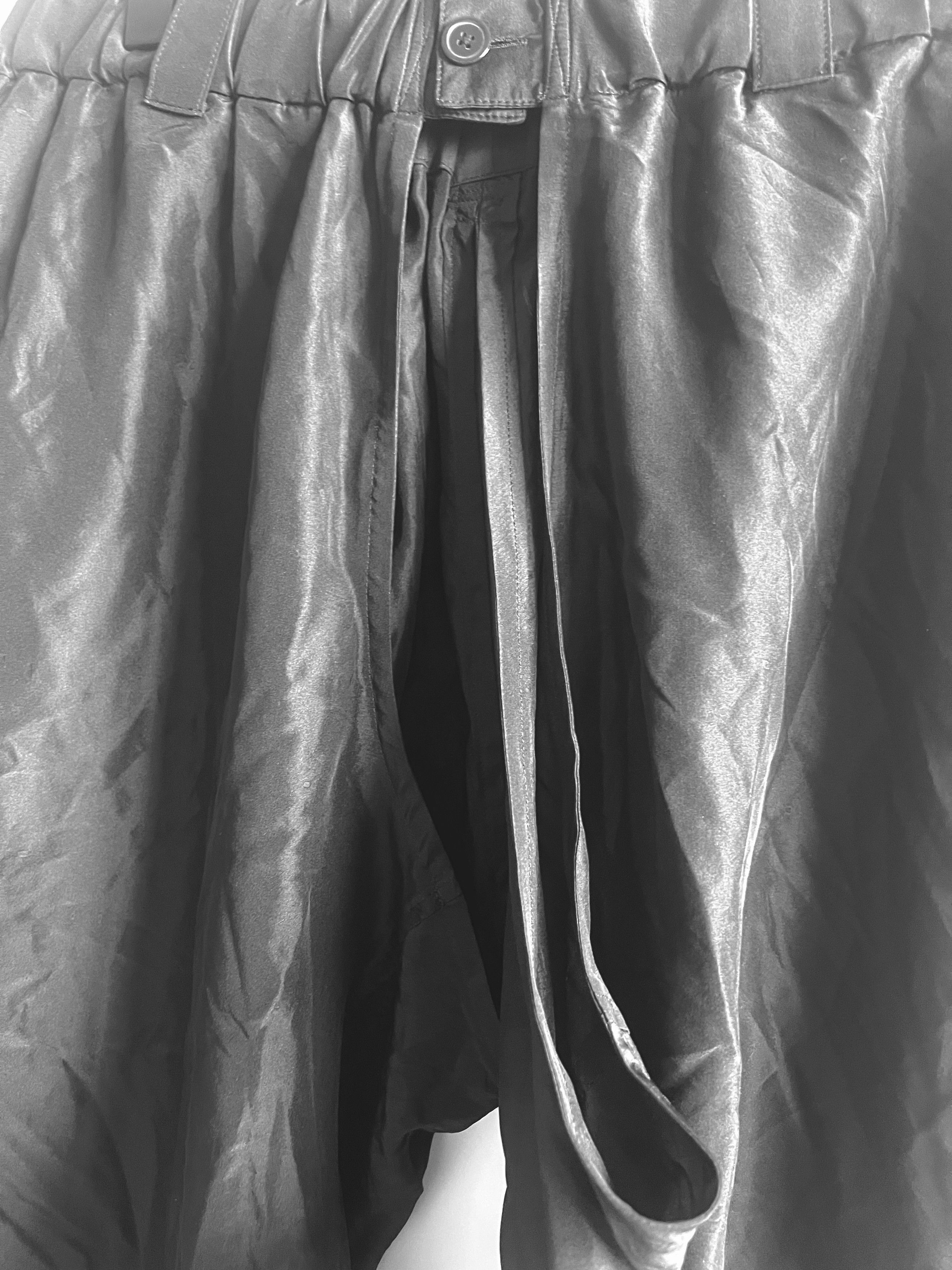 Yohji Yamamoto Yohji Yamamoto Pour Homme - Silk Spilts Wide Pants trouser Size US 30 / EU 46 - 6 Thumbnail