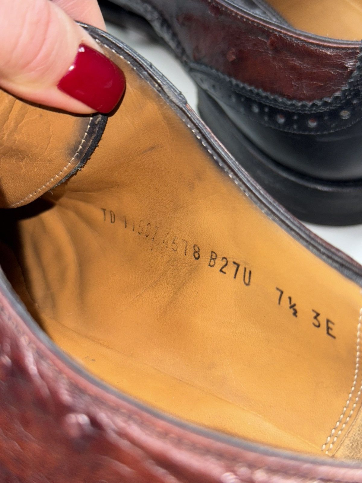 Salvatore Ferragamo Salvatore Ferragamo Ostrich Leather Oxford Dress Shoes Boots Size US 7.5 / EU 40-41 - 24 Thumbnail
